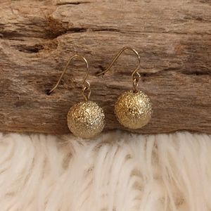 Earrings Dangle Ball Fashion Gold Colored